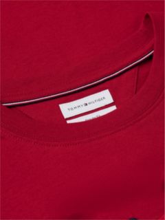 Wavy Flag Appliqué Jersey T-Shirt — Red 6