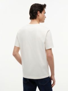 Wavy Flag Appliqué Jersey T-Shirt — Beige 4