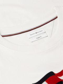 Wavy Flag Appliqué Jersey T-Shirt — Beige 6