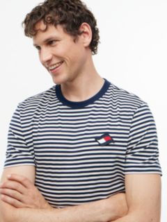 Wavy Flag Patch Stripe T-Shirt — Multi 3