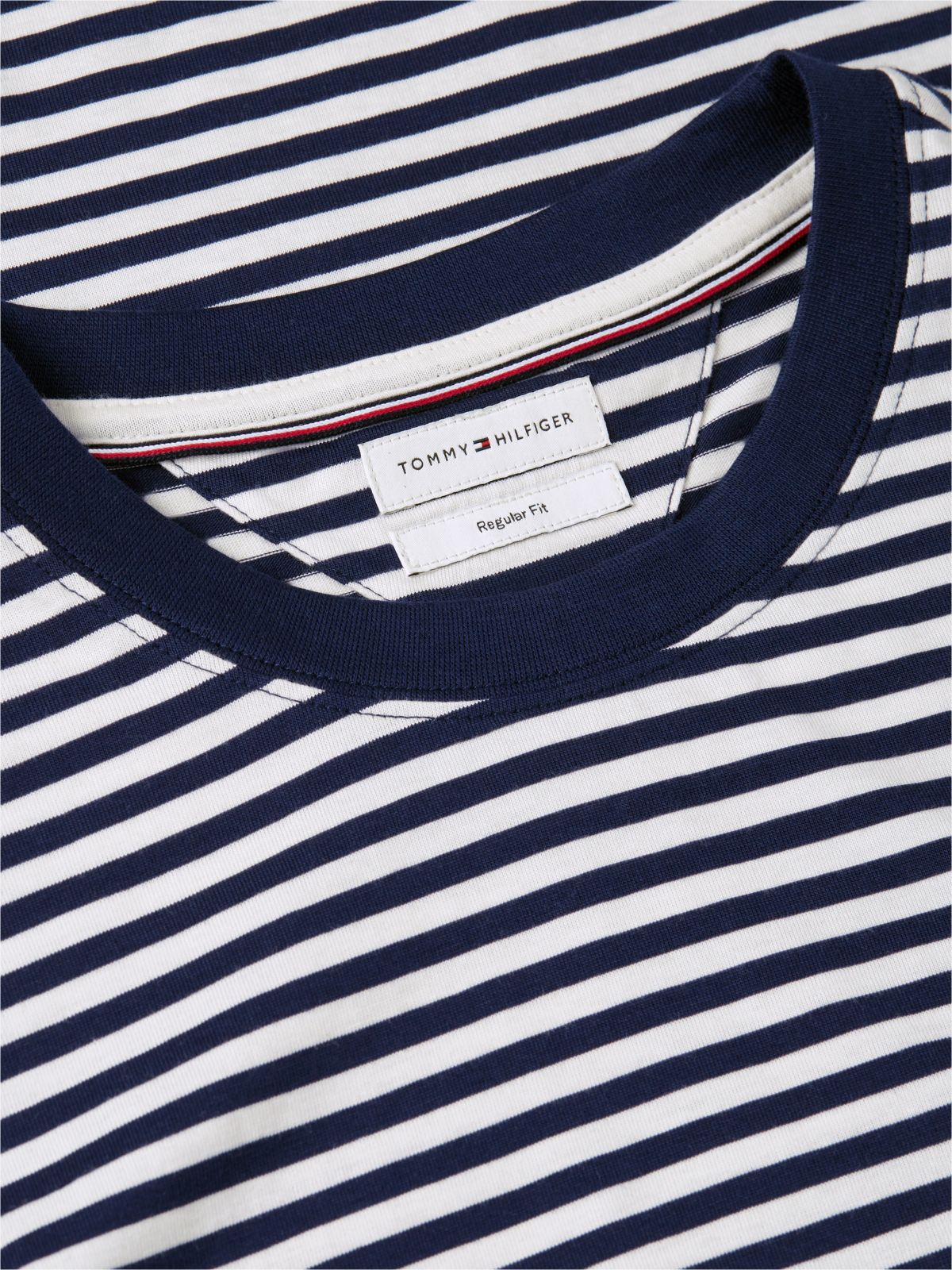 Wavy Flag Patch Stripe T-Shirt — Multi