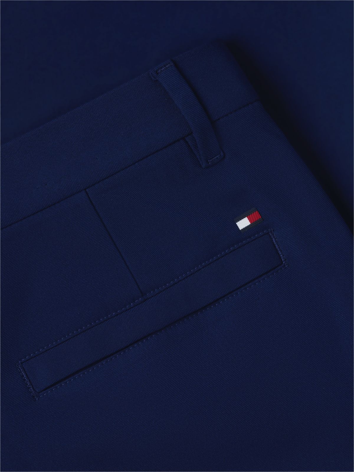 Denton Slim Straight Performance Tech Knit Chinos — Blue
