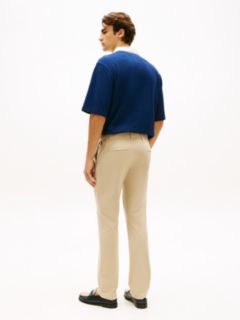 Denton Slim Straight Performance Tech Knit Chinos — Khaki 4