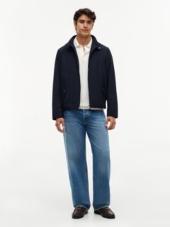 New York Label Performance Relaxed Harrington Jacket — Blue 2