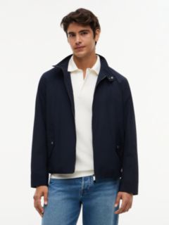 New York Label Performance Relaxed Harrington Jacket — Blue 1