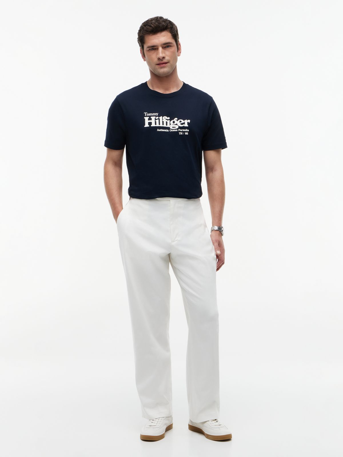 Logo Graphic Jersey T-Shirt — Blue