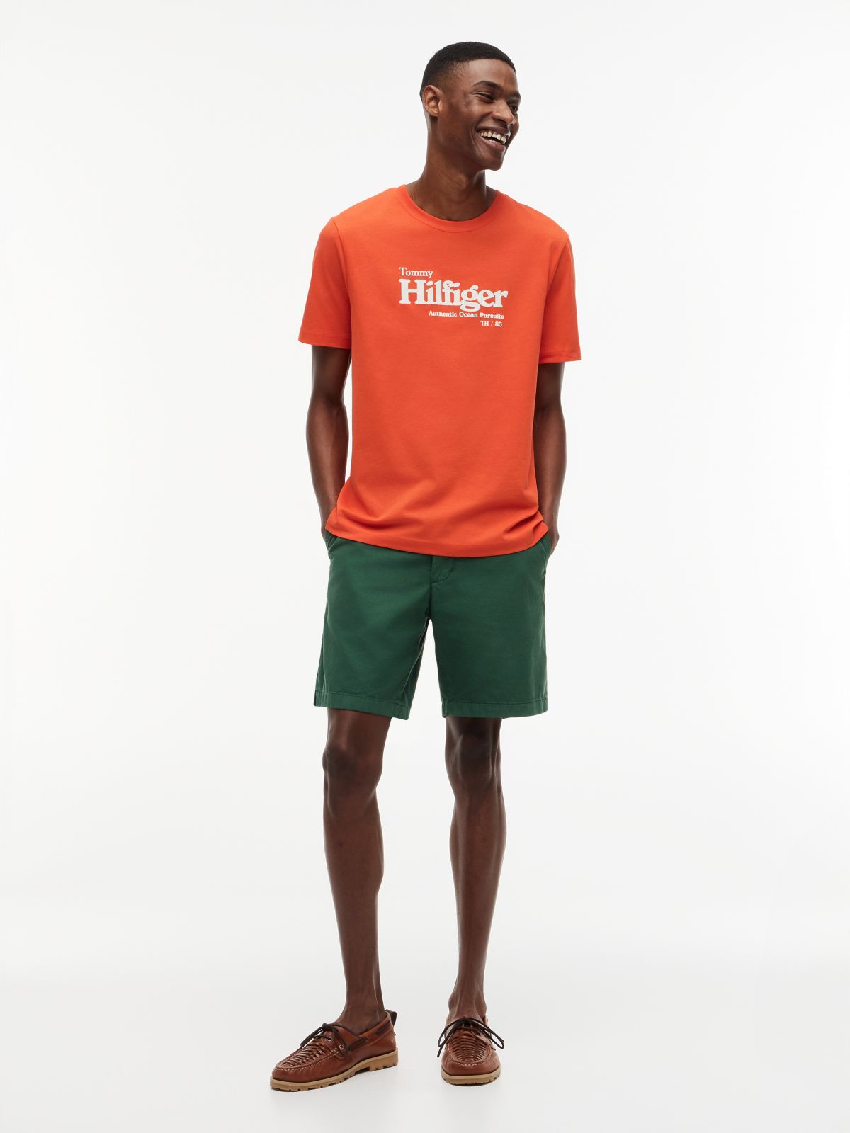 Logo Graphic Jersey T-Shirt — Orange