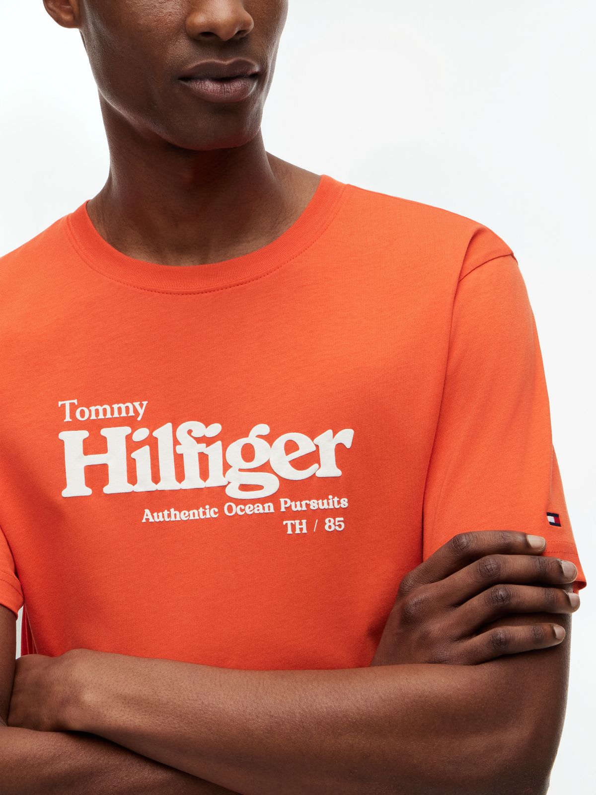 Logo Graphic Jersey T-Shirt — Orange