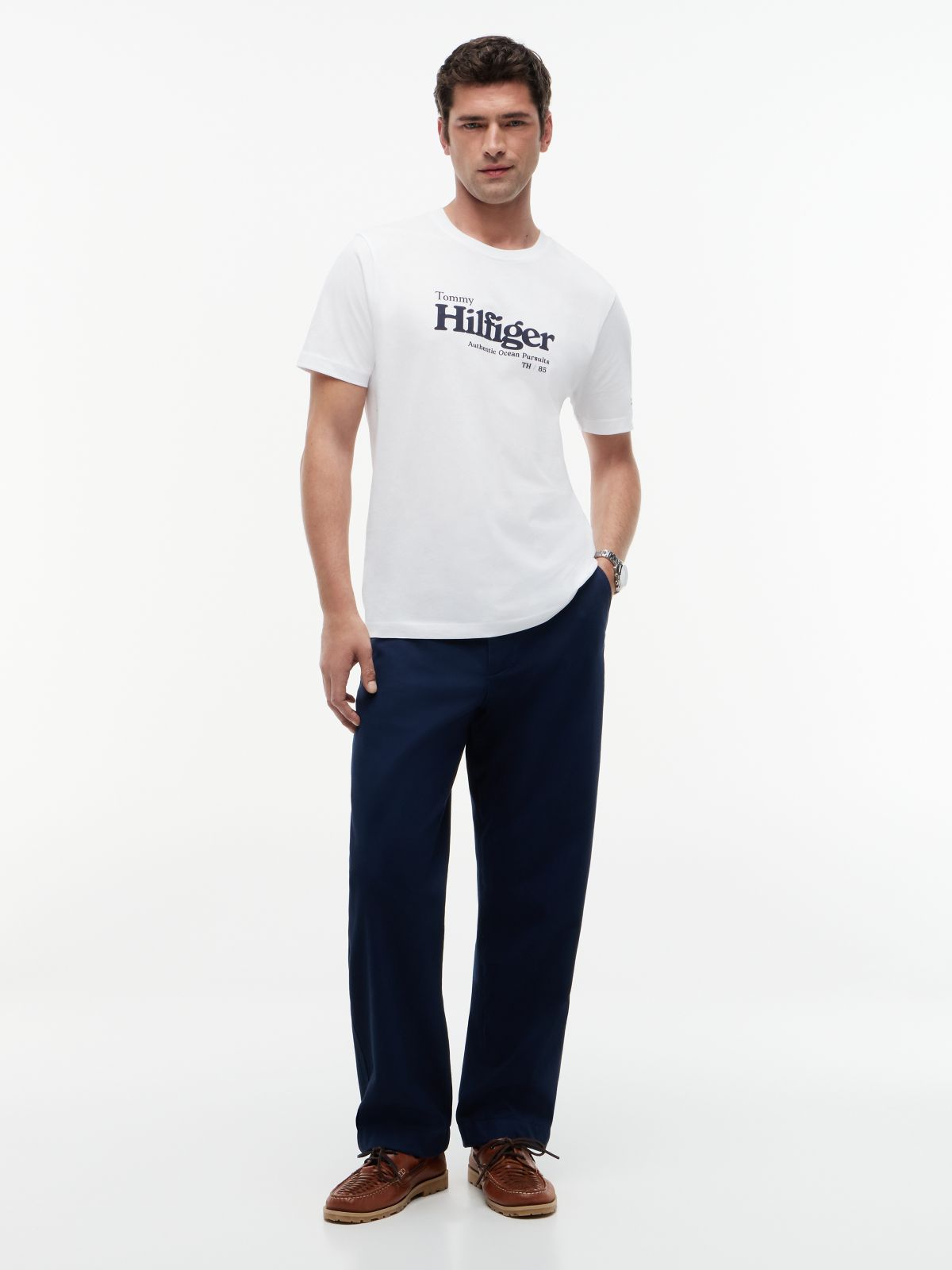Logo Graphic Jersey T-Shirt — White
