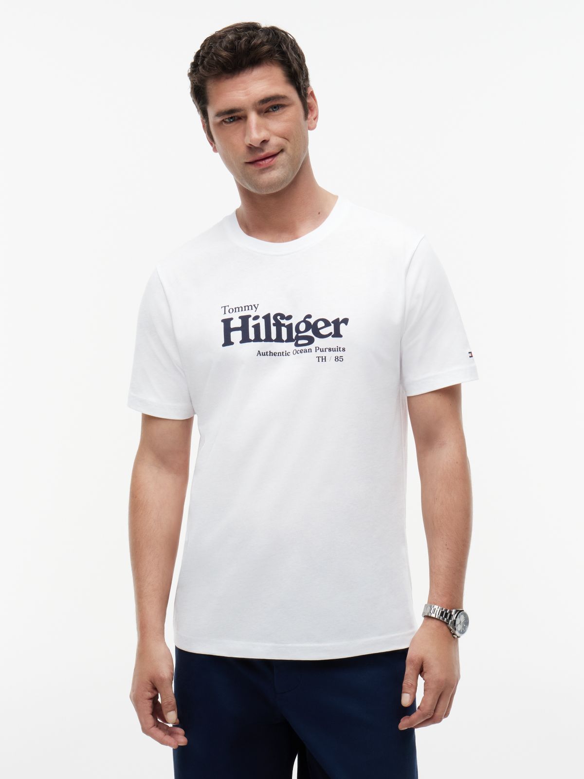 Logo Graphic Jersey T-Shirt — White