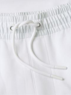 Intechno Knit Logo Sweat Shorts — White 6