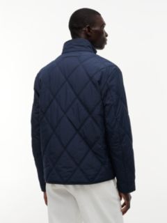 Diamond Quilted Zip-Thru Jacket — Blue 6