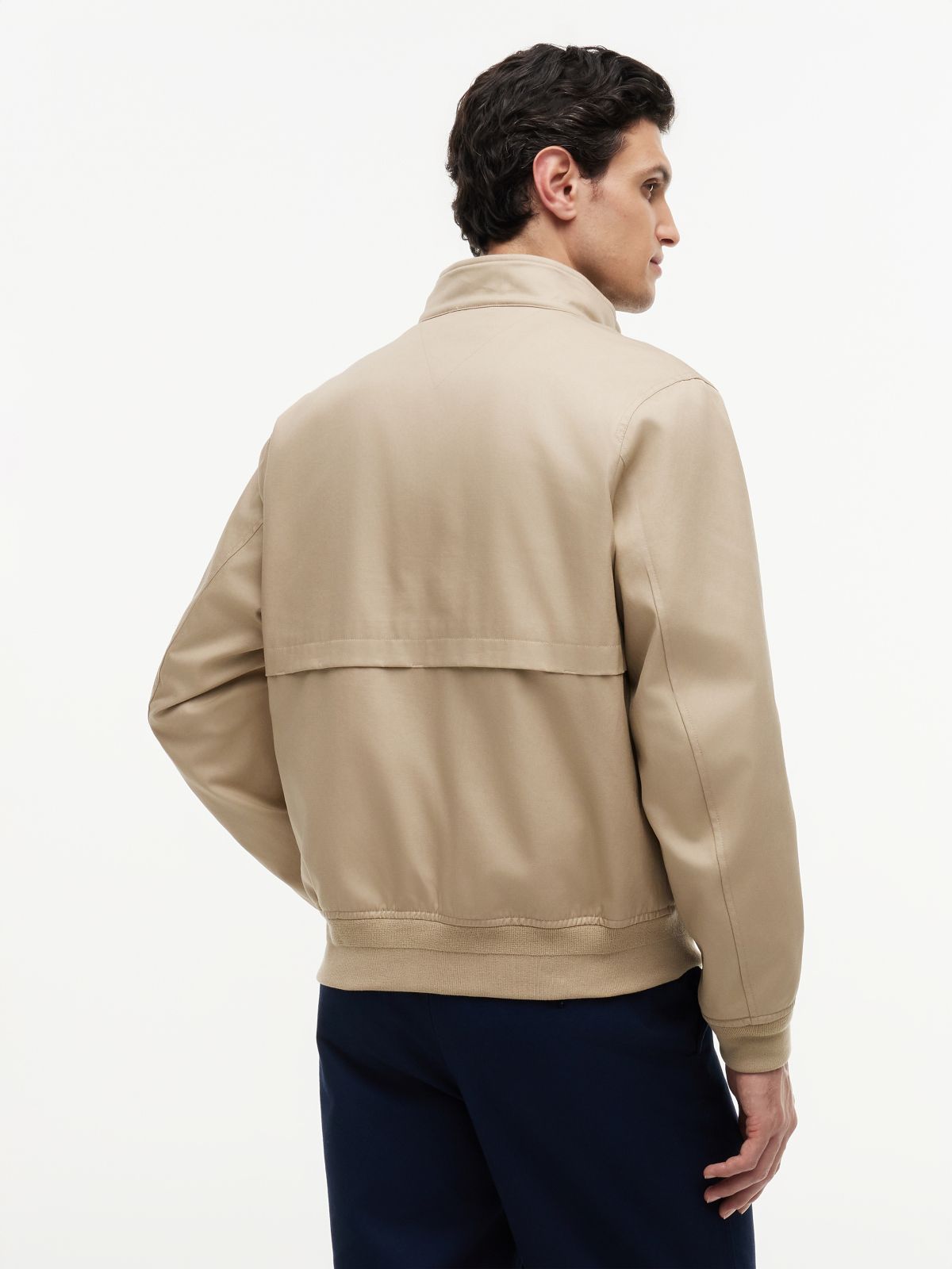 Twill Harrington Jacket — Beige