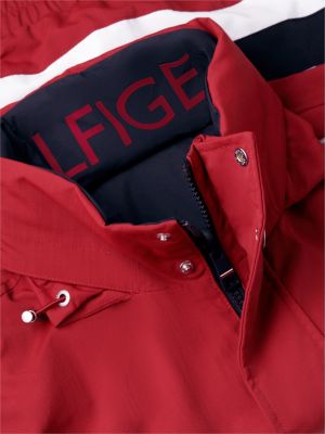 blouson de régate réversible rouge pour hommes tommy hilfiger