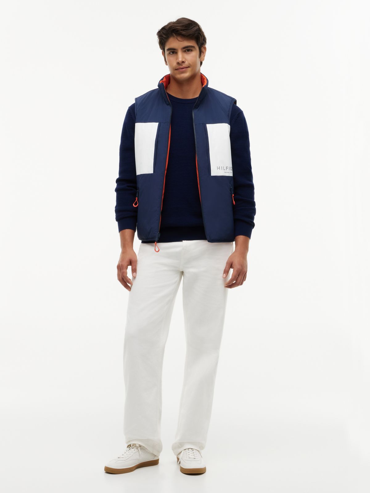 Reversible Zip-Thru Regatta Gilet — Blue