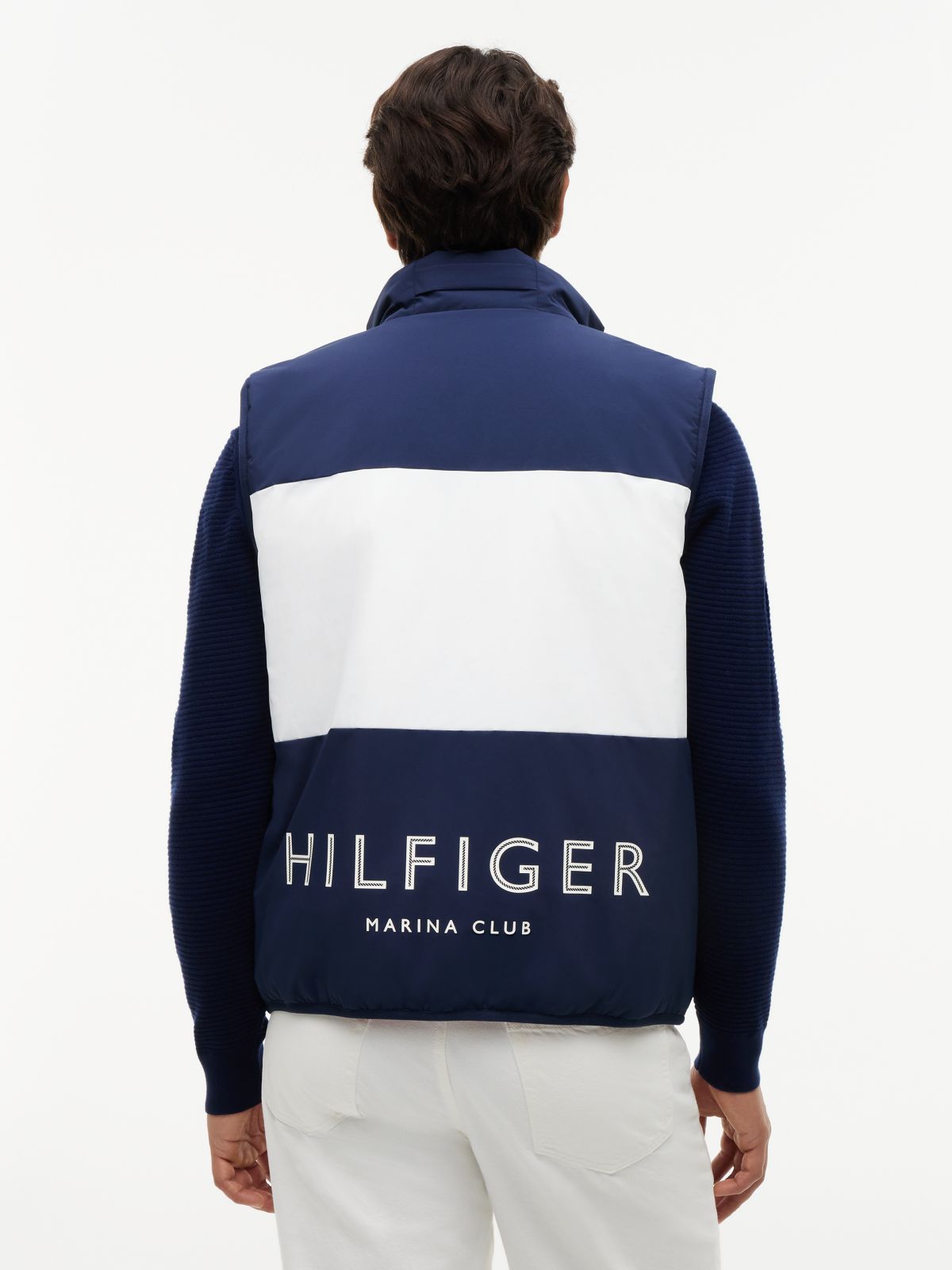 Reversible Zip-Thru Regatta Gilet — Blue