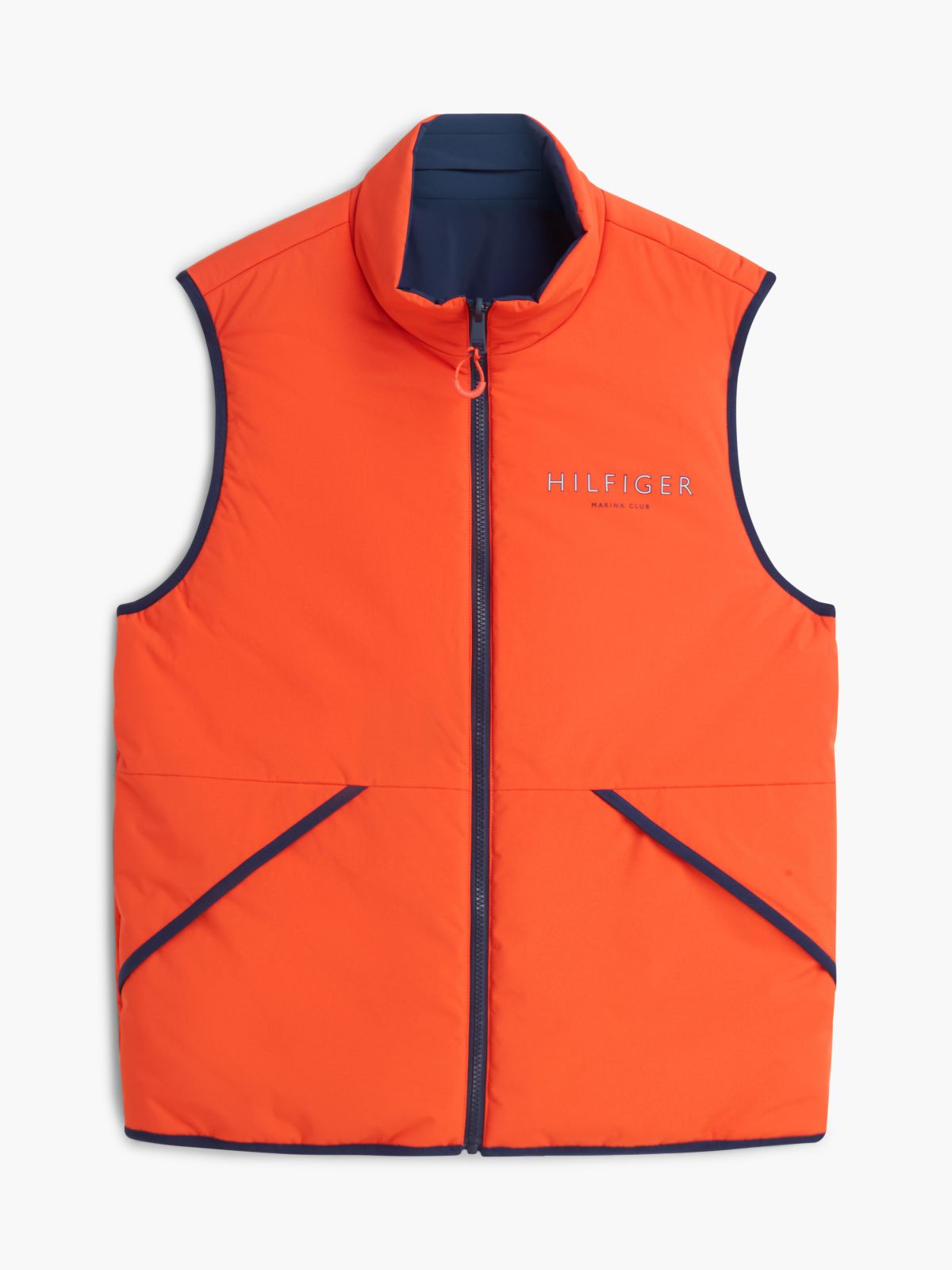 Reversible Zip-Thru Regatta Gilet — Blue