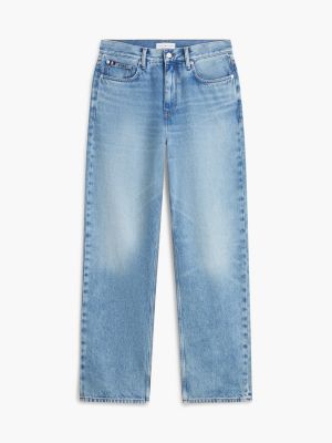 blue whiskered relaxed jeans for men tommy hilfiger