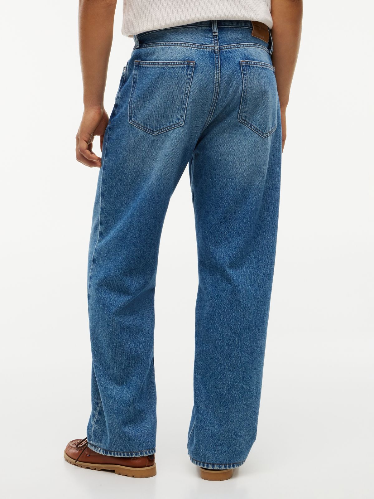 Grand Loose Faded Jeans — Blue