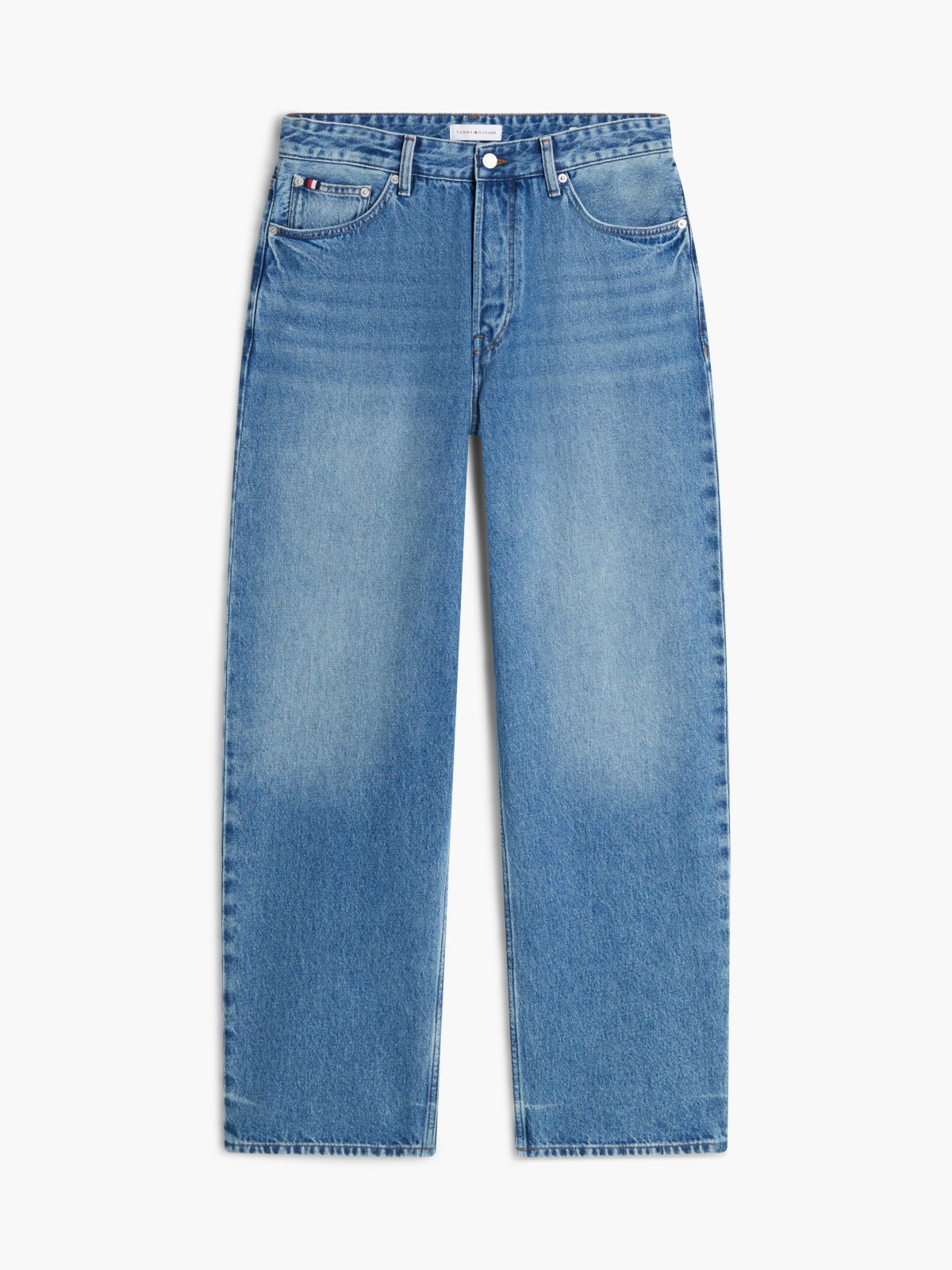 Grand Loose Faded Jeans — Blue