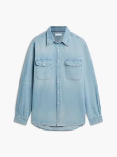 Relaxed Fit Denim Shirt — Blue 5