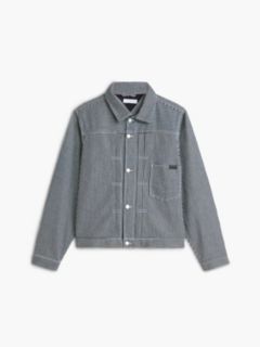 Stripe Denim Jacket — Blue 6