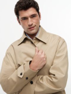 New York Label Relaxed Car Coat — Beige 2