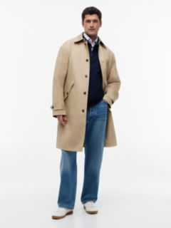 New York Label Relaxed Car Coat — Beige 1