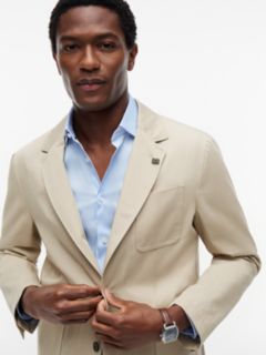 New York Label Boxy Fit Blazer — Beige 3