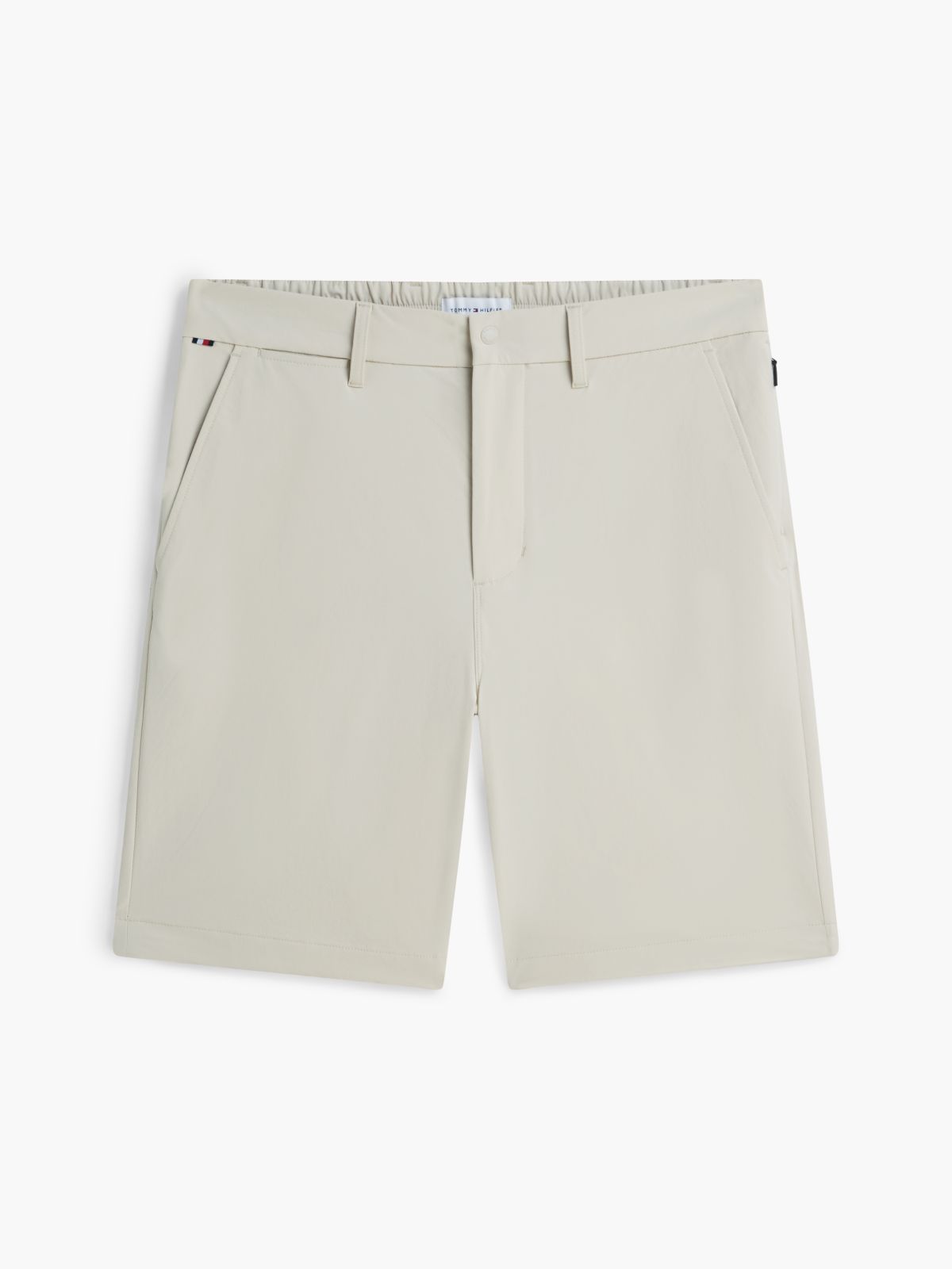 Tech Elasticated Chino Shorts — Beige