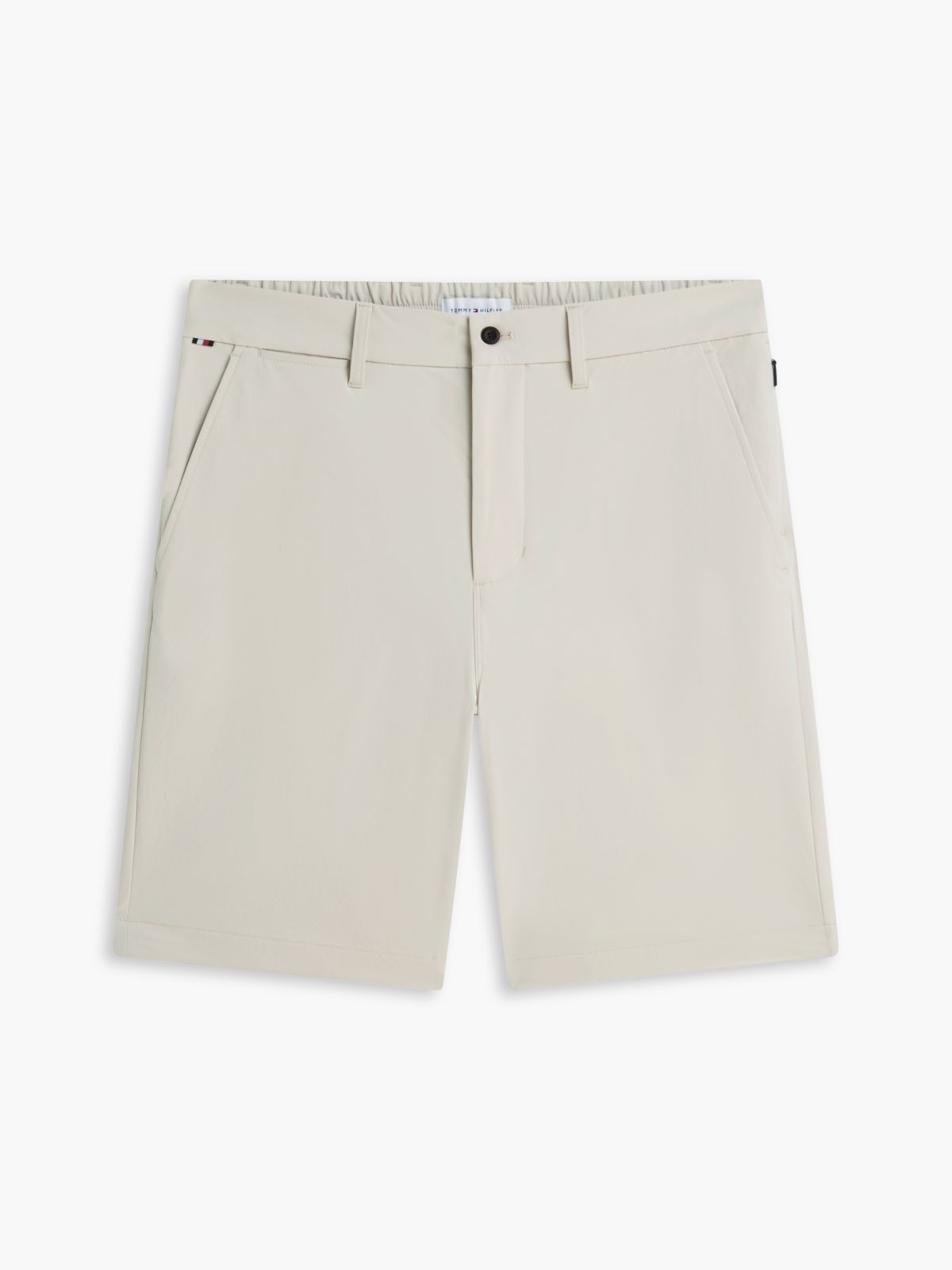 Tech Elasticated Chino Shorts — Beige