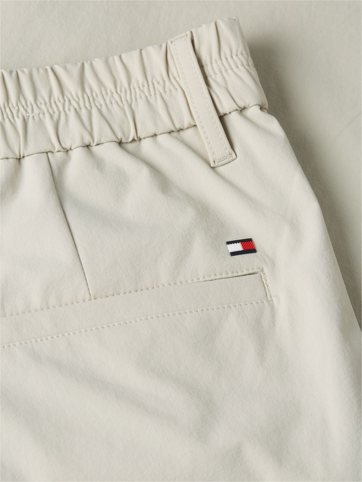Tech Elasticated Chino Shorts — Beige
