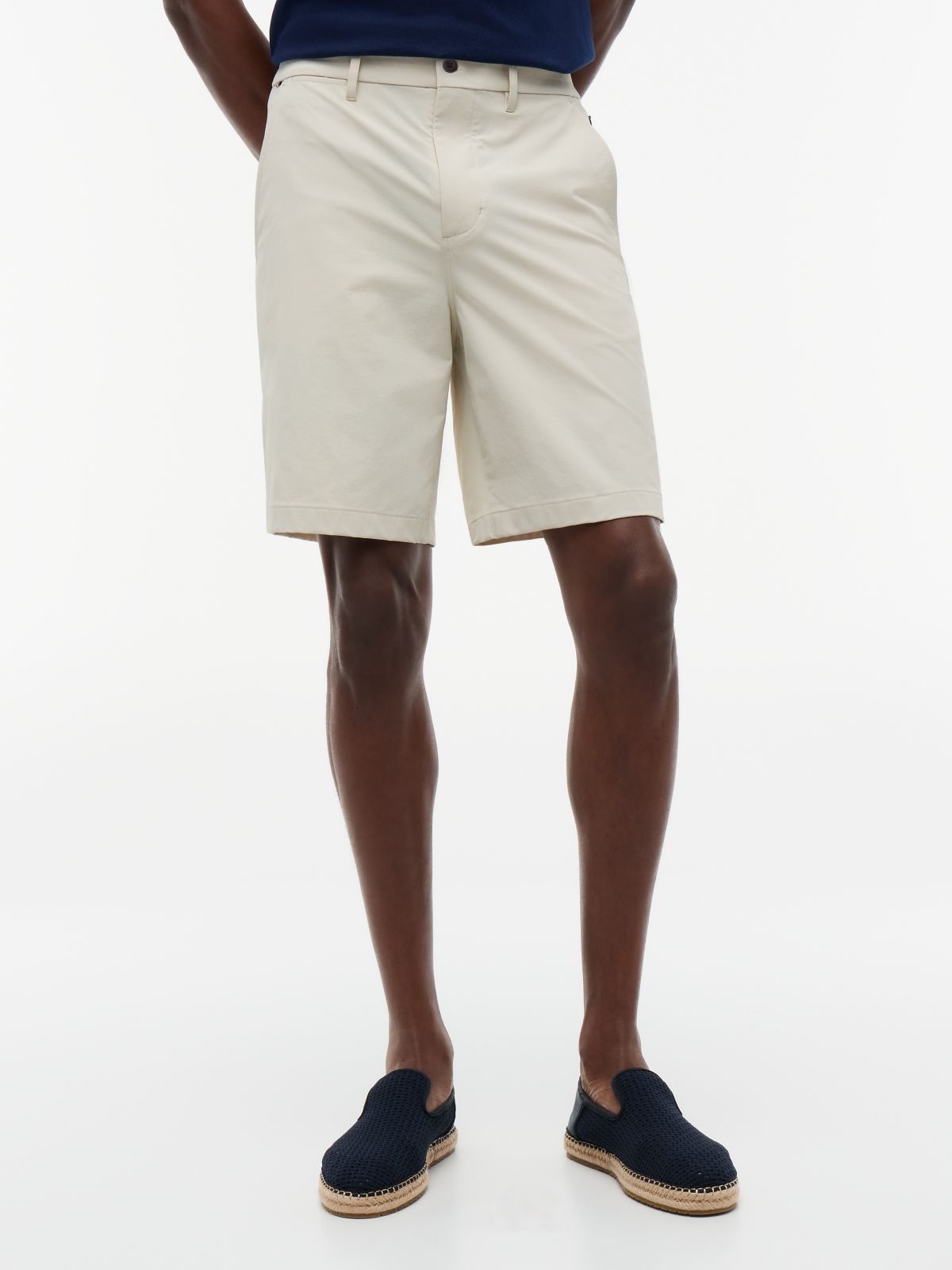 Tech Elasticated Chino Shorts — Beige