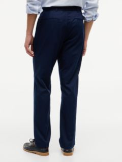 Dover Regular Straight Elasticated Lyocell Blend Chinos — Blue 4