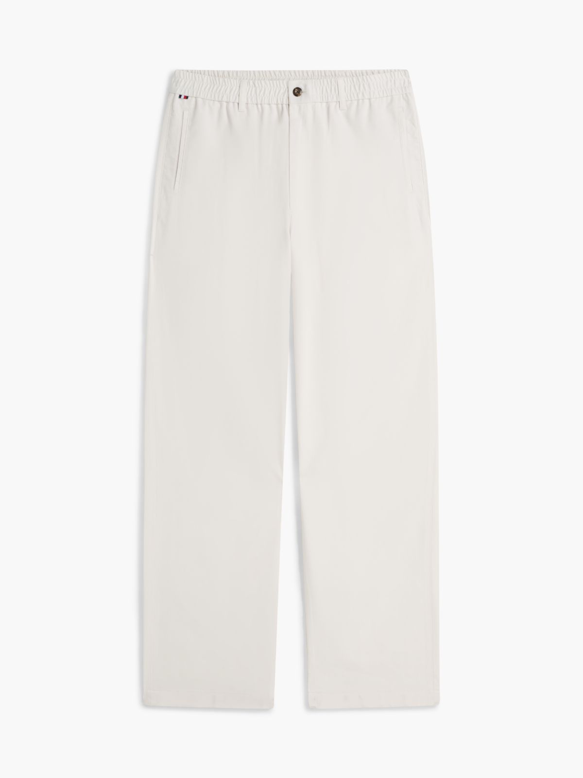 Dover Regular Straight Elasticated Lyocell Blend Chinos — Beige