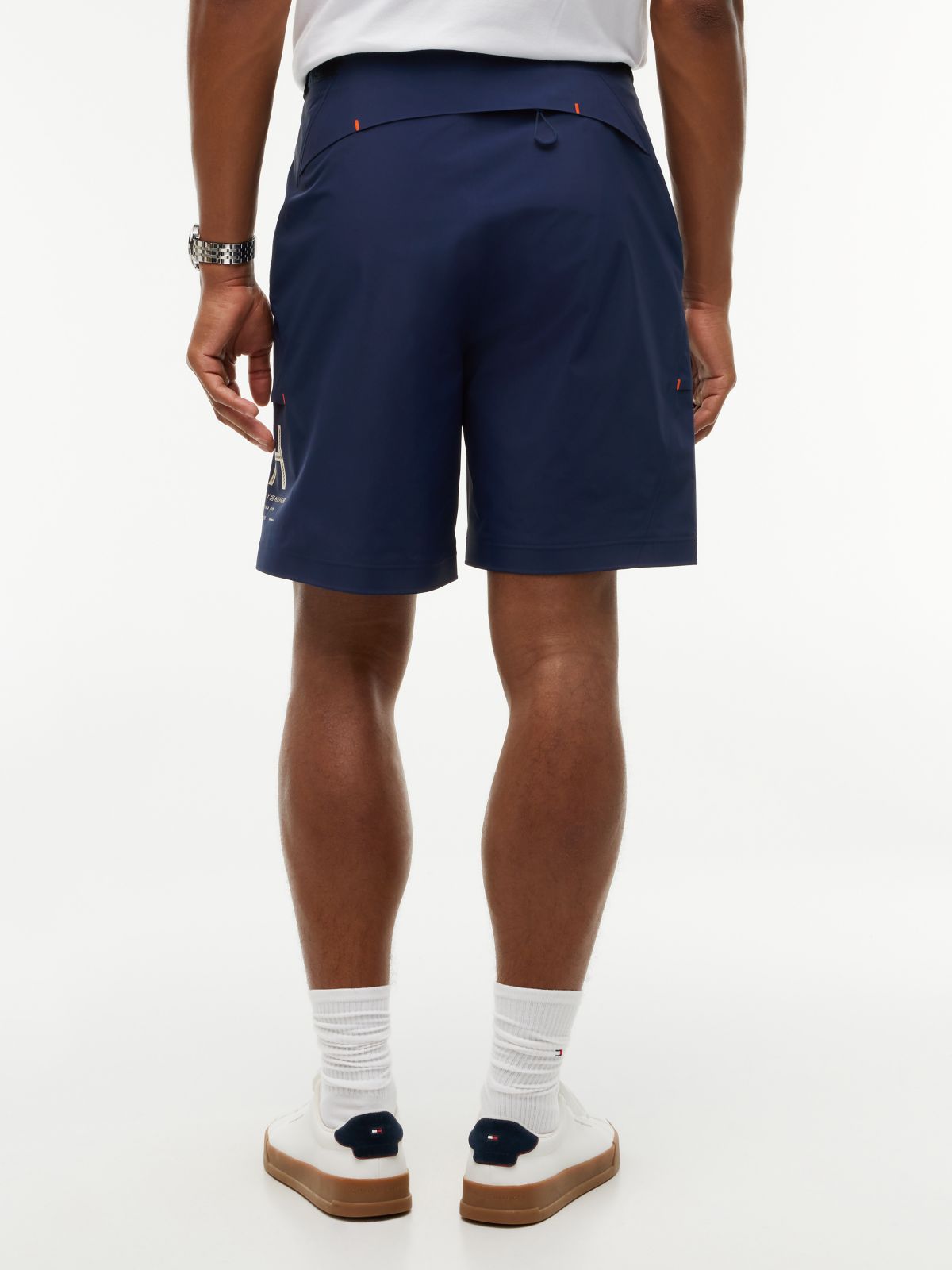 Relaxed Fit Regatta Cargo Shorts — Blue