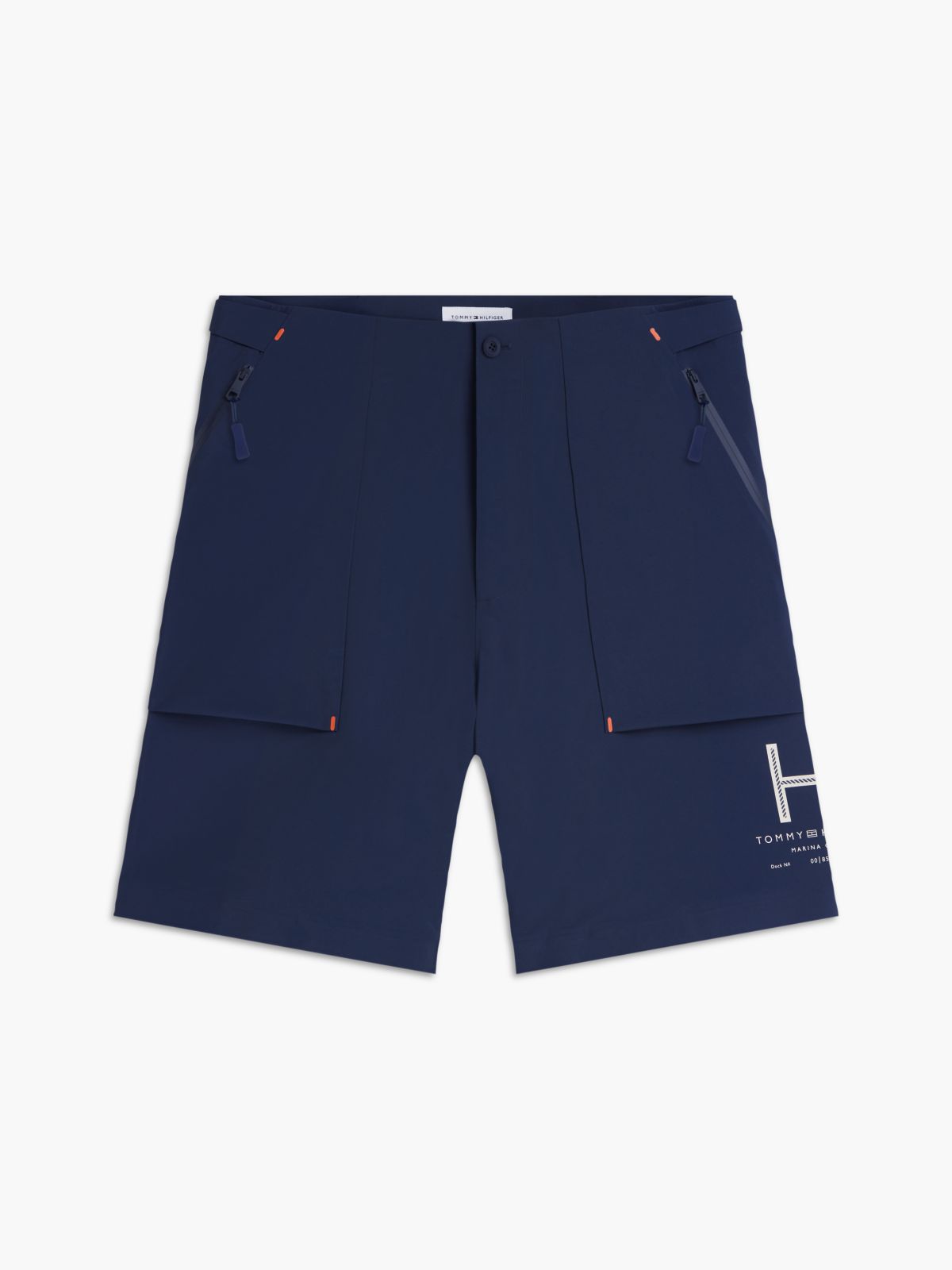 Relaxed Fit Regatta Cargo Shorts — Blue
