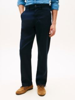 Dover Regular Straight Honeycomb Texture Chinos — Blue 2