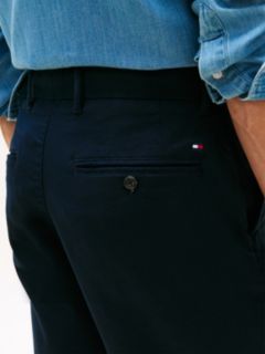Dover Regular Straight Honeycomb Texture Chinos — Blue 3