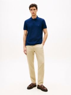 Dover Regular Straight Honeycomb Texture Chinos — Khaki 1