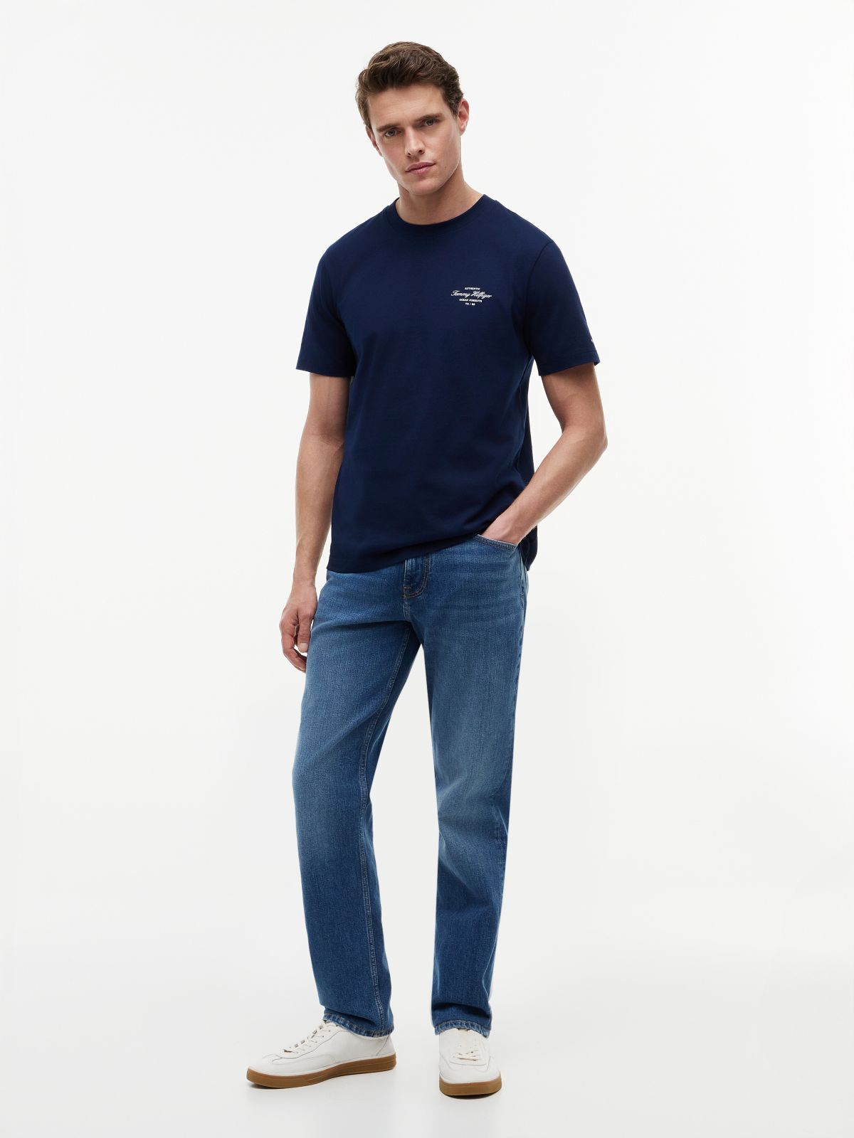 Back Logo Jersey T-Shirt — Blue