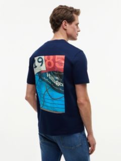 Back Logo Jersey T-Shirt — Blue 4