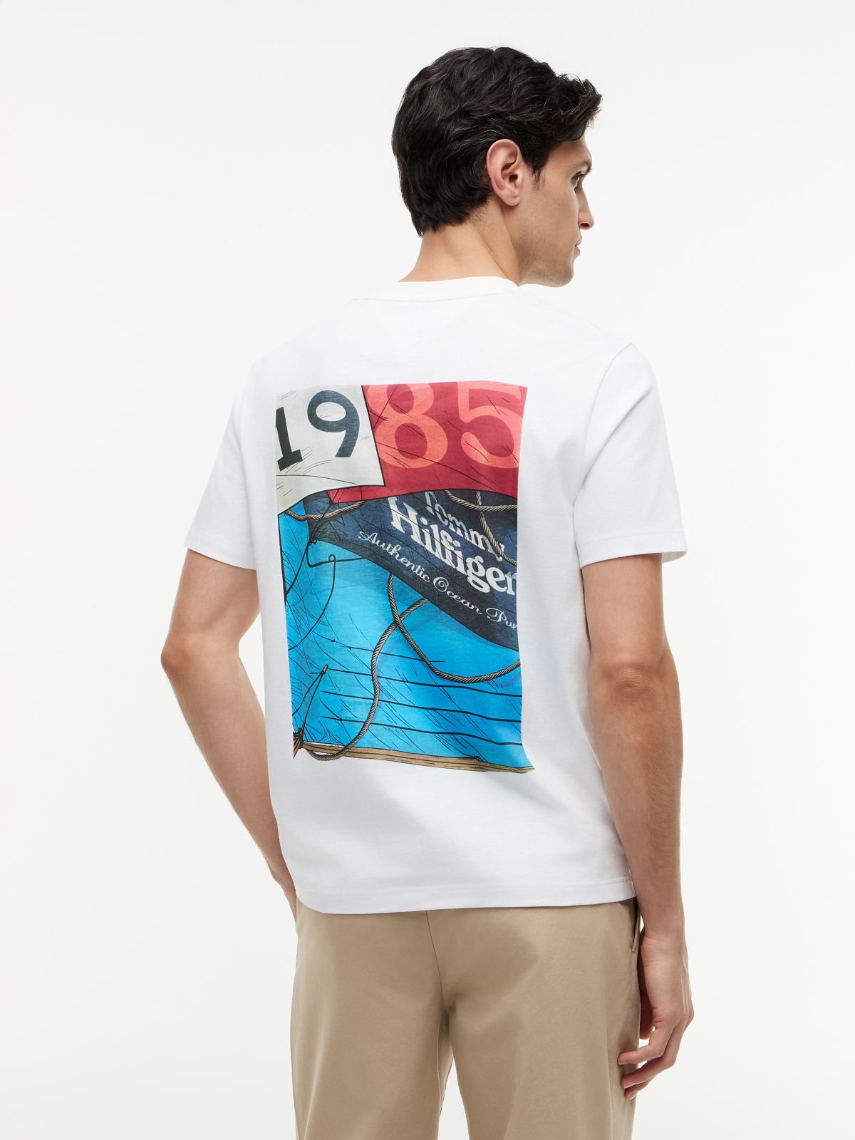 Back Logo Jersey T-Shirt — White