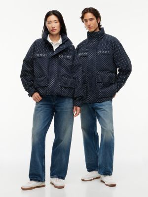 blue tommy hilfiger x frgmt relaxed field jacket for men tommy hilfiger