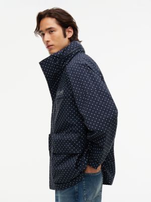 blue tommy hilfiger x frgmt relaxed field jacket for men tommy hilfiger
