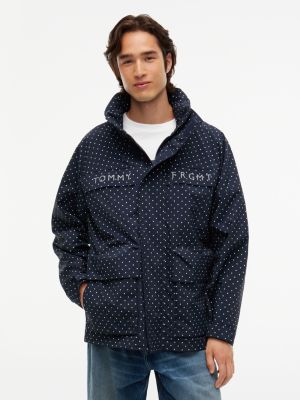 blue tommy hilfiger x frgmt relaxed fit feldjacke für herren - tommy hilfiger