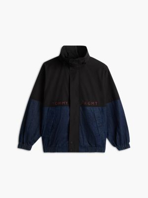 black tommy hilfiger x frgmt colour-blocked regatta jacket for men tommy hilfiger