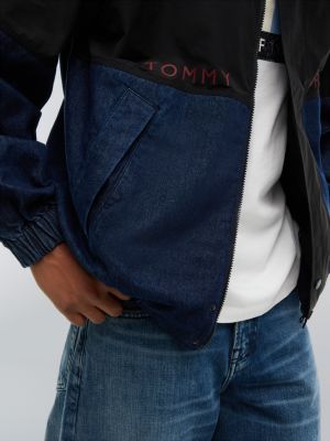 black tommy hilfiger x frgmt colour-blocked regatta jacket for men tommy hilfiger