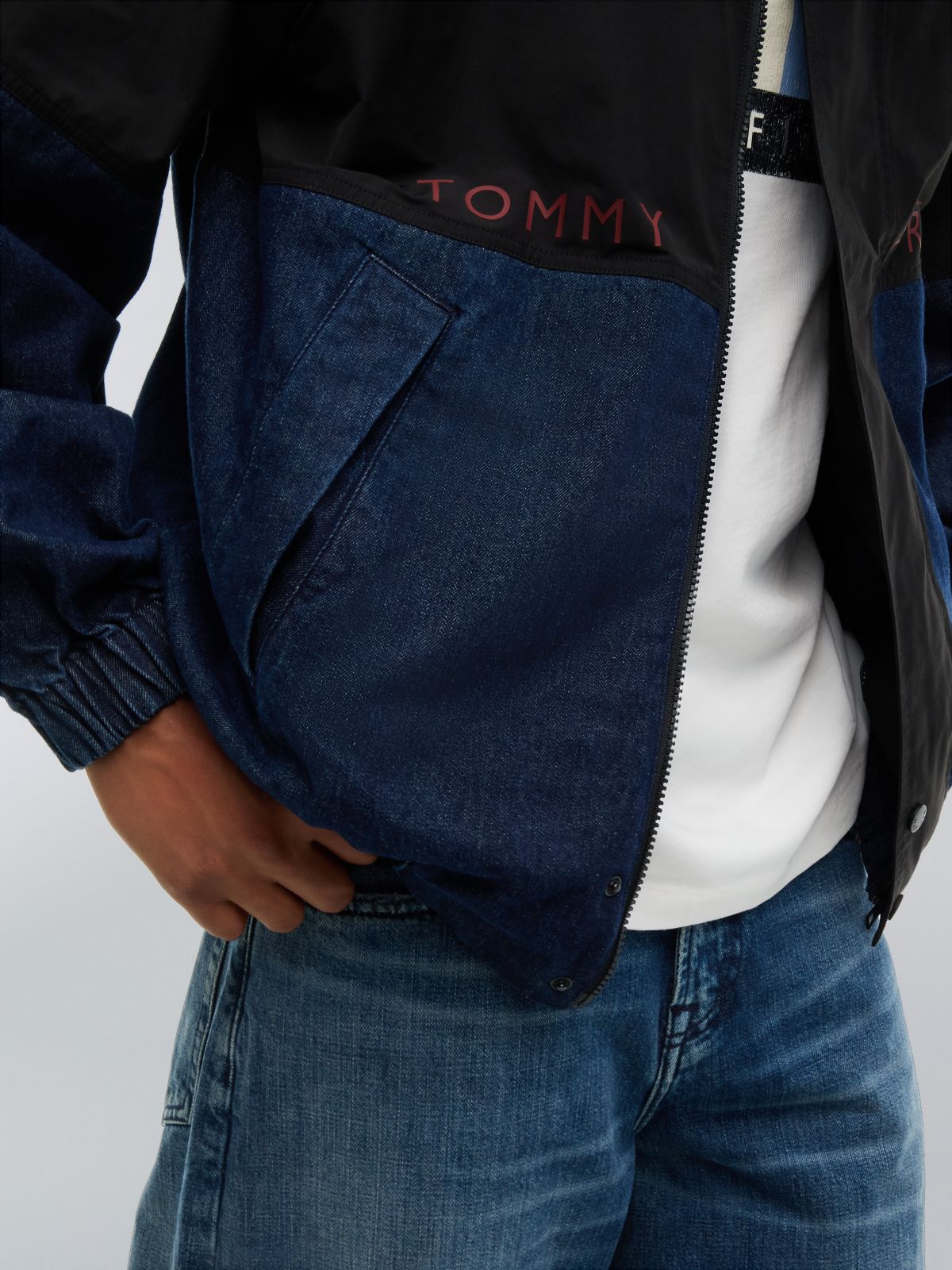 Tommy Hilfiger x FRGMT Colour-Blocked Regatta Jacket — Black