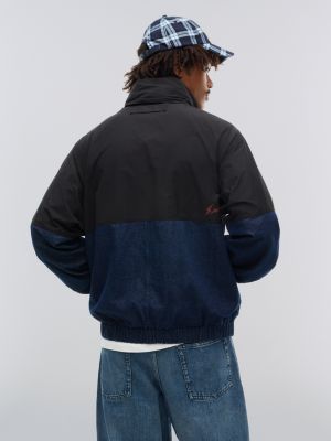 black tommy hilfiger x frgmt colour-blocked regatta jacket for men tommy hilfiger